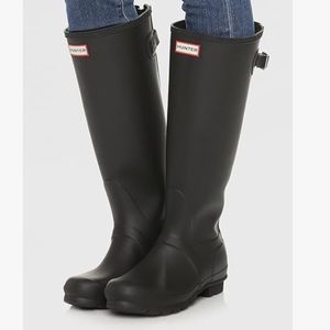 New in Box Hunter Original Tall Adjustable Buckle Snow Rain Boots Size 9